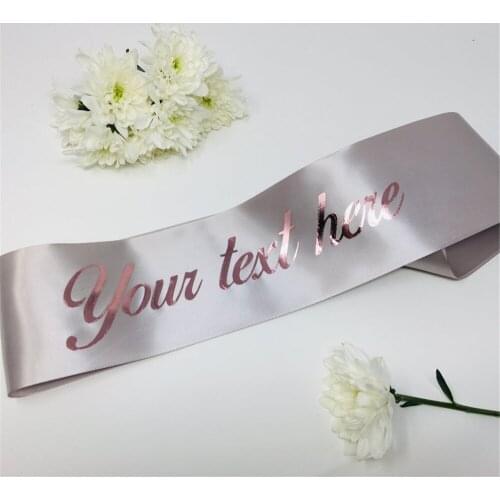 Custom Wedding Sash / Custom Bachelorette Sash / Custom Birthday Sash / Custom Baby Shower Sash / bride to be mr mrs sash