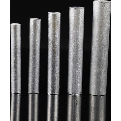 GL-10 GL-16 GL-25 Aluminum No Insulation Wire Cable Hole Passing Connecting Sleeve Tube Ferrule Lug Connector Crimp Terminal