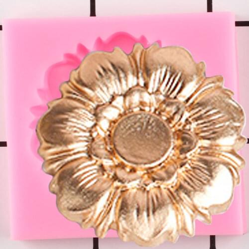 Chrysanthemum Flower Silicone Molds Cupcake Topper Fondant Mold Wedding Cake Decorating Tools Chocolate Candy Polymer Clay Mould