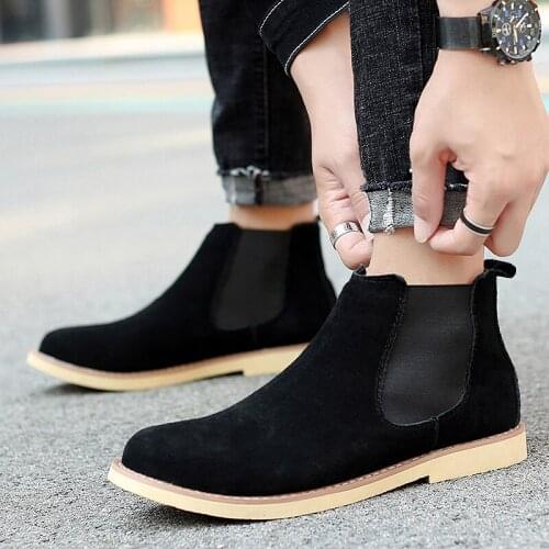 Spring Casual Shoes Shoes High Top Men Casual Leisure Fashion Sneakers Black Zapatos Informales De Hombre Leather Mens