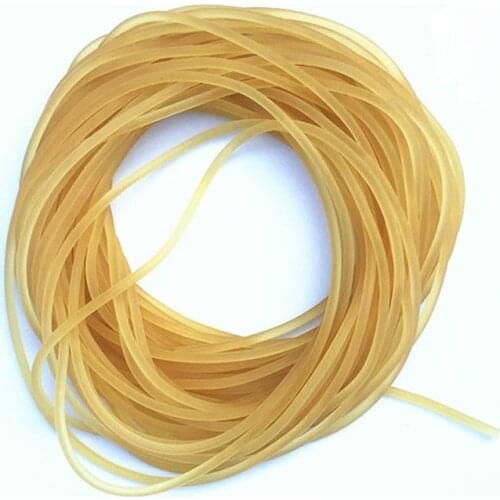 6m Diameter 2mm Solid Elastic Rubber Band Strapping Fishing Line Plain Level Round Elastic Rope Tied Line Fishing Line