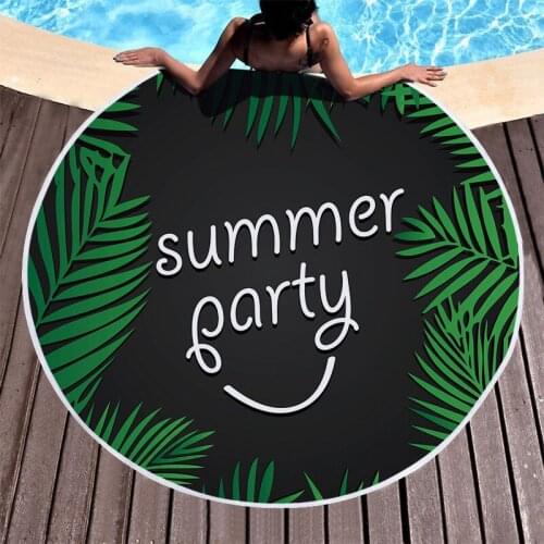 Summer theme Sea beach towel Pareo beach Towels Towel Beach mat Bath towel spa For home towel microfiber towel Round beach towel