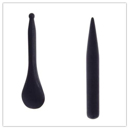 Hot Massage Stick Traditional Black Natural Bian Stone Needle Wand Portable Body Cure Guasha Points Tool Health