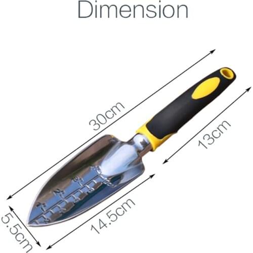 Magnesium Alloy Garden Trowel with Scale Hand Shovel for Weeding, Transplanting and Digging in Garden Beds Garden Trowel