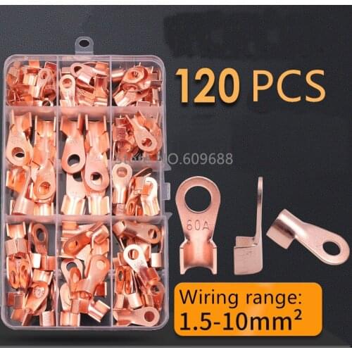 Copper Battery Cable Connector Terminal Open Lugs Wire Terminals Mayitr OT-3A OT-10A OT-20A OT-40A OT-60A