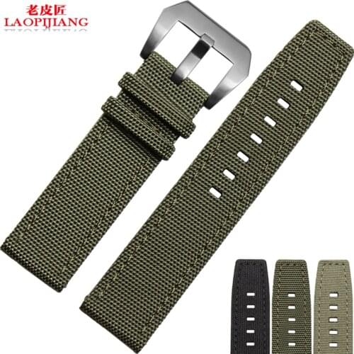 Laopijiang Nylon Watch Band men with the Portuguese pilot series sports fashion watch accessories 22mm