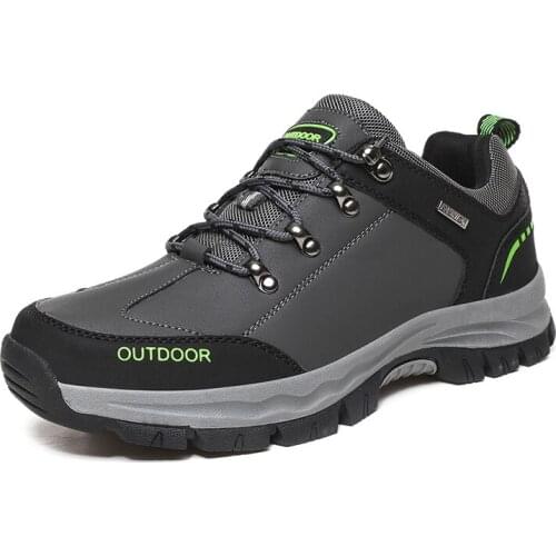 New classic mens hiking shoes work boots nail-proof lace up mens sports shoes outdoor jogging hiking shoes
