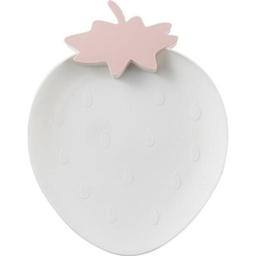 Plastic Serving Plate Fruit Dessert Tray Snack Candy Dish Salad Dessert Cake Tray For Home Practical fruit plate cutlery plate