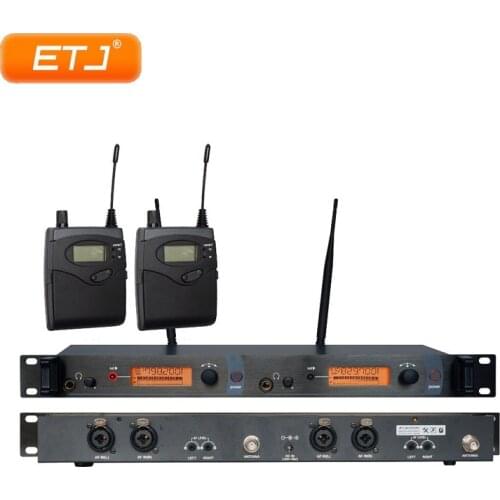 Professional UHF Wireless In-Ear-Monitor System SR2050 IEM 2 Receivers Premium Earphones Multi Funtion Stage Performance 11015