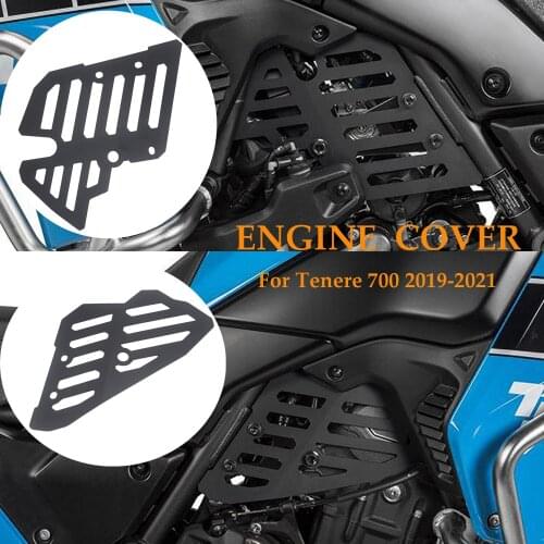 Tenere 700 2019 2020 2021 Motorcycle Engine Guard Cover and Protector Cap Flap Set For Yamaha Tenere700 XTZ700 XTZ690 T7 XT700Z
