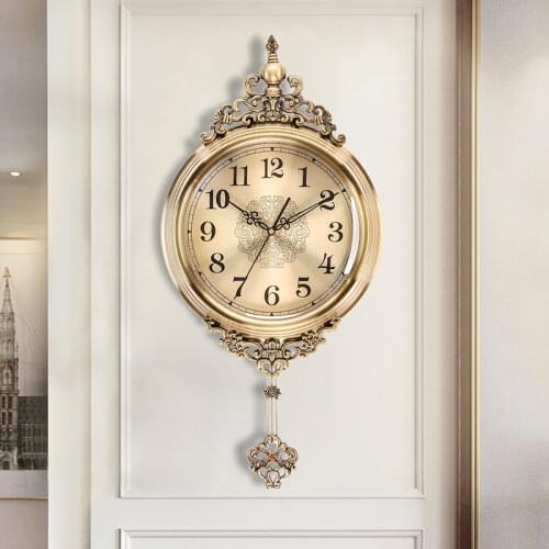 Vintage Quarz Wall Clock Aesthetic Europe Silent Digital Wall Clock Creative Pendulum Klokken Wandklokken Home Decoration 50WC