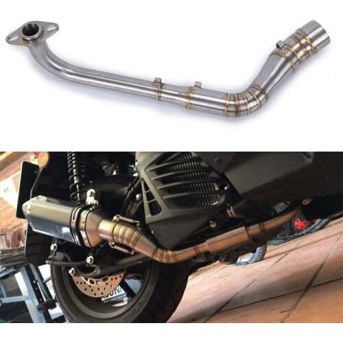 Motorcycle Exhaust Pipe Scooter Front Of Exhaust Pipe For YAMAHA NMAX155 15-17 Motorbike Stainless Steel Slip-On Full System