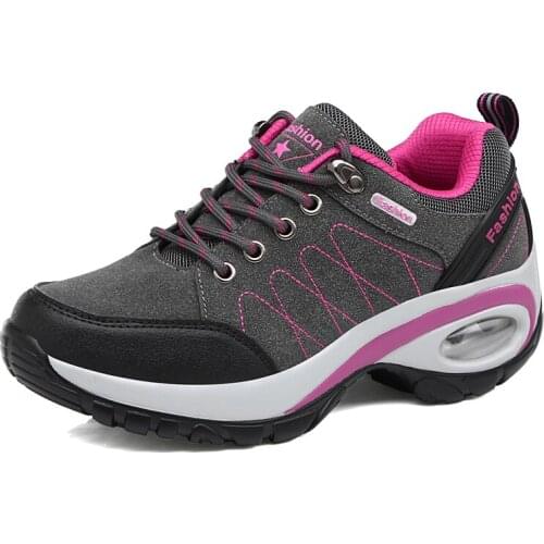 Women Sneakers Outdoor Shockproof Anti-skid Mountain Hiking Shoes Waterproof Comfortable Walking Shoes Trekking Climbing Shoes
