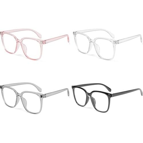 1PC Transparent Fashion Computer Goggles Anti Blue Ray Radiation Blocking Glasses Flat Mirror Unisex Anti-Reflective Vision Care