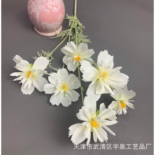 1pc cherry happy flower simulation fake flower artificial silk flower room display wedding party flower arrangement