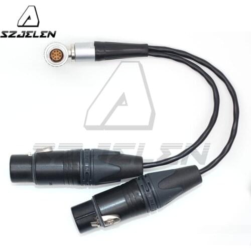 Atomos Shogun Monitor Recorder 1B 10 pin Connector to Dual 3 Pin XLR Breakout Audio Input Cable
