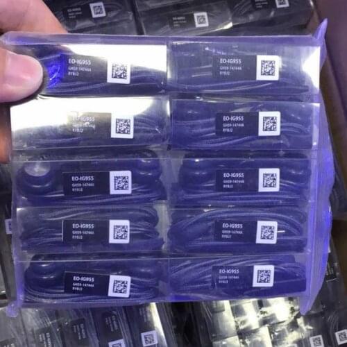 100pcs AKG Earphones EO IG955 wholesale 5/10/20/50 pcs 3.5mm In-ear Mic Wire Headset for Samsung Galaxy S10+ S10 S9 S8 huawei