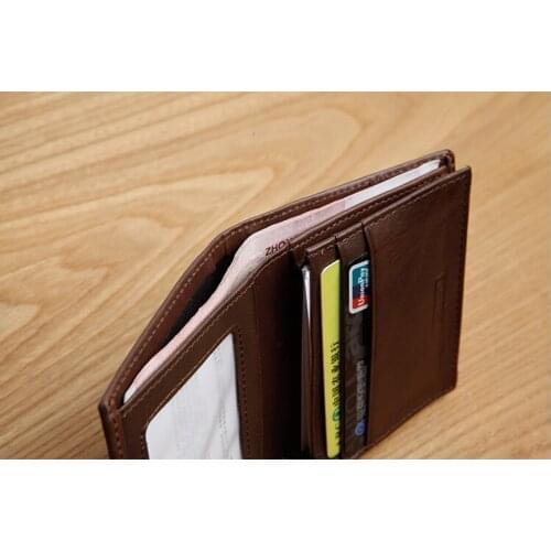 2021 Fashon Small Purse Mens Cow Leather Wallet Brand Mens Short Wallet