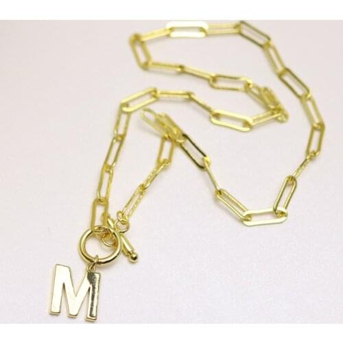 4 Strand Gold Letter Pendant Necklace Pendant necklace Handmade Punk necklace Jewelry New design Fashion jewelry 51007