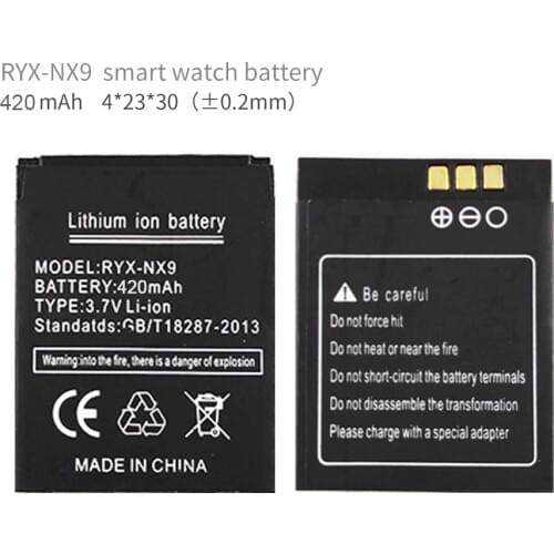 OCTelect RYX-NX9 battery high quality 420 mAh for smart watch phone 420mAh battery for RYX-NX9 smart watch