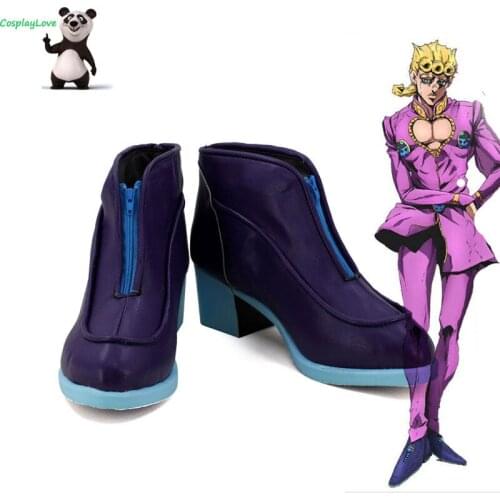 JoJos Bizarre Adventure VENTO AUREO (Goldenwind) Cosplay Shoes Boots Newest Custom Made For Halloween CosplayLove