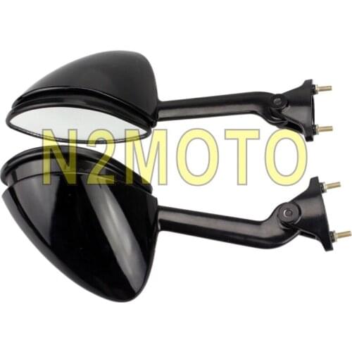 Black Motorcycle Rearview Mirrors Racing Side Mirror for Kawasaki ZX 14R ZZR 1400 ZX14R ZZR1400 2006-2010