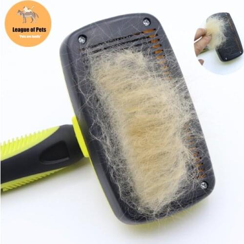 Efficient Self Cleaning Slicker Pet Grooming Brush For Small Large Dogs Cats Comfortable Safe Anti-slip Comb For Pets