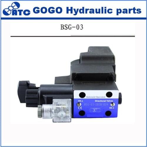 Hydraulic valve BSG 03 type solenoid controlled relief valve