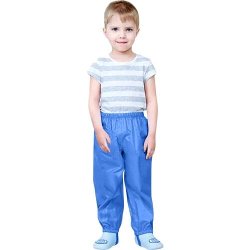 Children Waterproof Overalls 2-8T Toddler Kids Boys Girls Rain Pants Windproof Waterproof Mud Trousers Clothes Kids Rain Pants