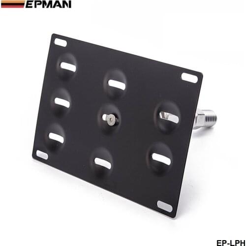 Front Bumper Tow Hook License Plate Mount Bracket Holder For BMW For Toyota For Honda For VW For Nissan EP-LPH