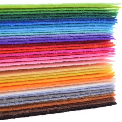 Nanchuang Non Woven Fabric 1mm Thickness Polyester Felt Of Home Decoration Pattern Bundle For Sewing Dolls Crafts 40pcs 20x30cm