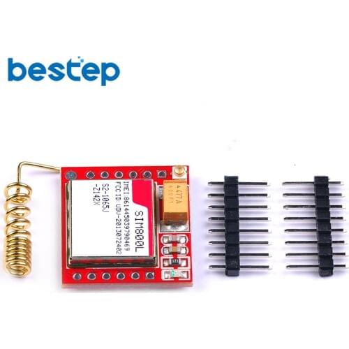 Mini Smallest SIM800L GPRS GSM Module MicroSIM Card Core Wireless Board Quad-band TTL Serial Port With Antenna for Arduino