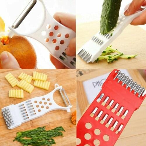 Multifunctional Vegetable Fruit Potato Peeler Cabbage Grater Cutter Slicer Stainless Steel Blade