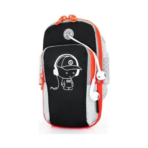 Multifunctional fitness outdoor sports arm bag Luminous printing mobile phone running arm bag for Unisex Waterproof wrist bag