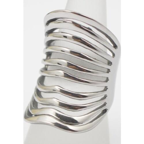 Fashion 9 rows layered rings midi rings punk knuckle ring hot sale for women stainless steel ring jewelry