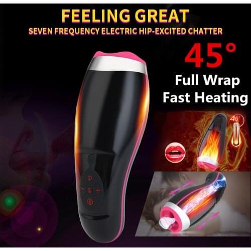Auto Heating Sucking Male Masturbator Cup Smart Pulse Flashlight Vibrator vagina real pussy Sex Machine Blowjob Sex Toys For Man