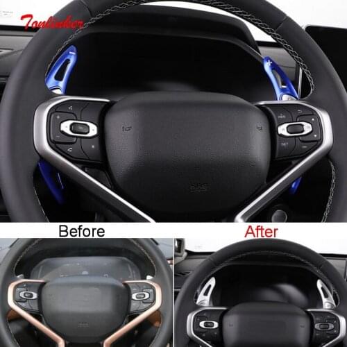 Tonlinker Cover case Stickers For Kia Sportage 2016-17 KX5 car styling 2 pcs stainless steel Makeup mirror light Cover stickers