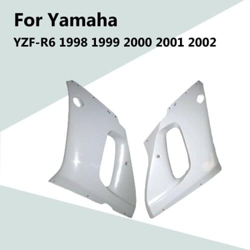 For Yamaha YZF-R6 1998 1999 2000 2001 2002 Body Left and Right Mid Cover ABS Injection Fairing R 6 98-02 Motorcycle Accessories