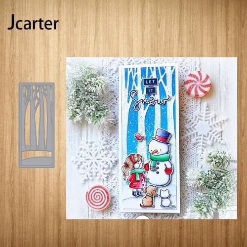 Rectangle Tree Background New Design Metal Cutting Dies Craft Stencil Scrapbooking Handmade Card Make Shape Album Decor Model