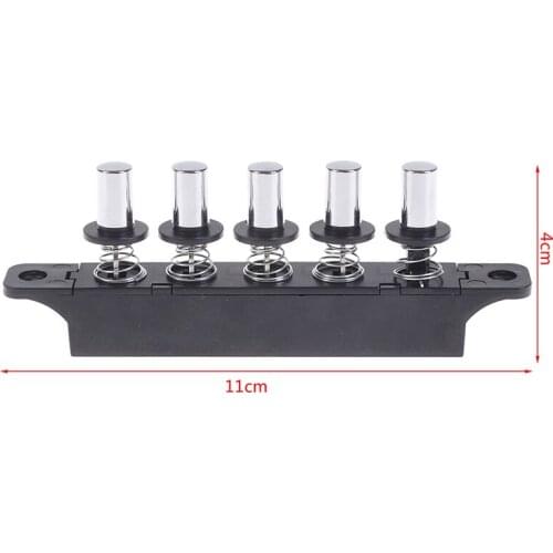 1pcs Five-position Plug-in Button Switch For Range Hood Five-position Silver Switch For Kitchen Hood