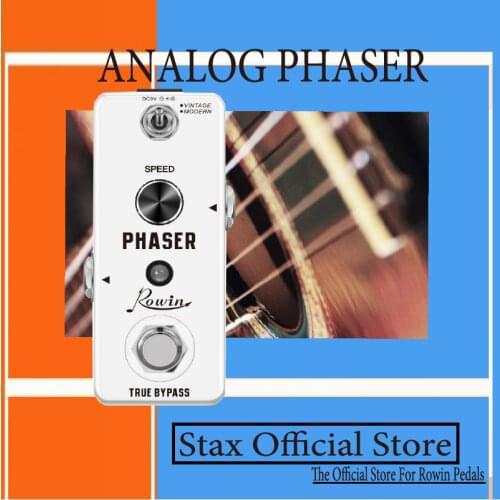 Rowin LEF-313 Phaser Guitar Effect Full Analog Circuit,Warm,Deep,Rich Phasing Tone