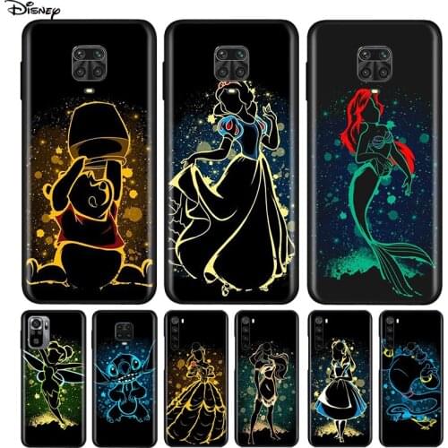 Silicone Cover Elsa Ariel Princess For Xiaomi Redmi Note 10 10S 9 9C 9S Pro Max 9T 8T 8 7 6 5 Pro 5A 4X 4 Phone Case