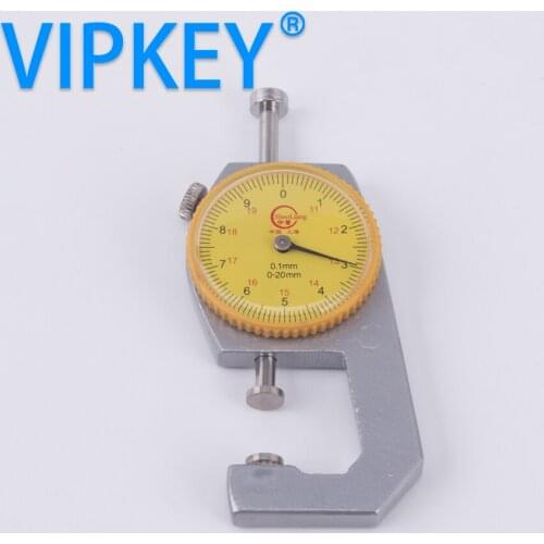 High Quality Brand New 0-20mm 0.1mm Precision Round Dial Thickness Gauge Gage Measurement Tool