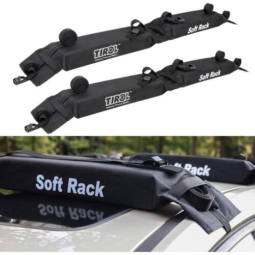 Universal Auto Soft Car Roof Rack Outdoor Rooftop Luggage Carry Load 60kg Baggage Easy Fit Removable 600D Oxford & PVC 2019 New