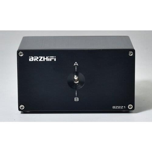 BRZHIFI K1 Two power amplifiers and two pairs of speakers switch, two input one output power amplifier speaker switch selector/P