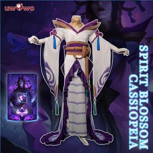 UWOWO Cassiopeia Spirit Blossom LOL Cosplay Costume Game League of Legends Cosplay Costumes Halloween Full Set
