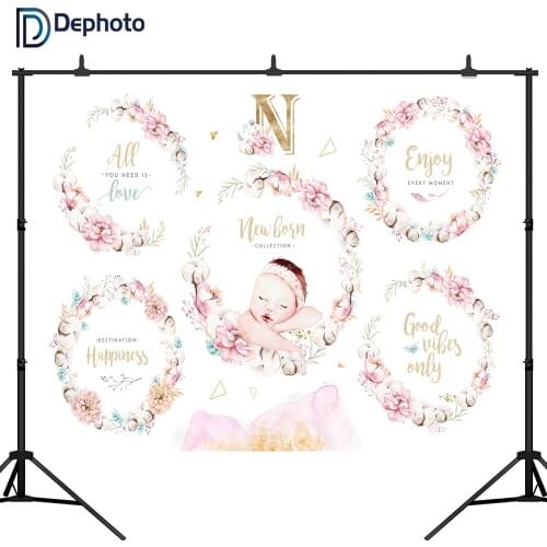 DePhoto Newborn Party Baby Shower Photo Backgrounds Birthday childrens photography backdrops Carnival Backdrop Studio