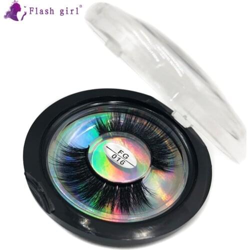 Flash Girl High Quality FG016 Thick Fake Eyelash 3D Mink False Eyelashes Reusable Handmade Makeup Lashes Extension