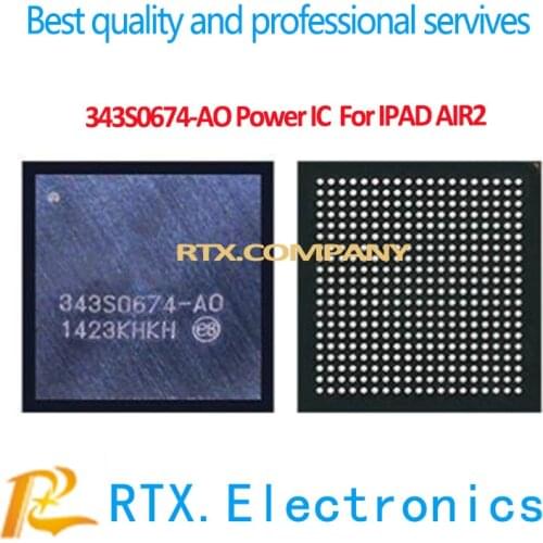 1pcs-10pcs 343S0674-A0 343S0674 For IPAD6 AIR2 MINI4 A1893 A1954 U8100 Power Supply IC BIG Main Power Management IC BGA Stencil