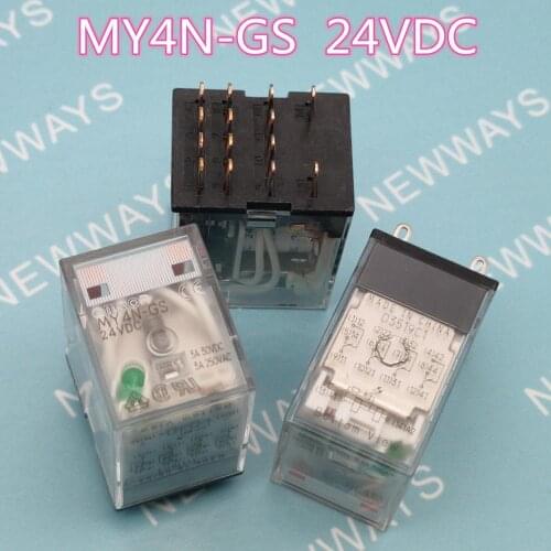 3Pcs/Lot Relay My4N-Gs Dc24V 24Vdc 24V Dip14 Instead Of My4N-J New And Original